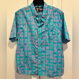 The Nutter Blue and Pink Casual Button Down Shirt